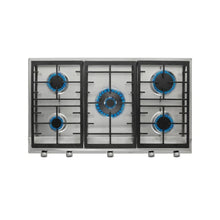 Load image into Gallery viewer, Teka Built-in Gas Hob 90cm 5 Burners Cast Iron Grids Auto Ignition Stainless Steel