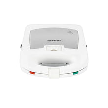 Load image into Gallery viewer, Sharp Sandwich Maker 4 Slices 1400W 3 Plates White
