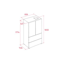 Load image into Gallery viewer, Teka French Door Refrigerator 510L Inverter Motor No Frost Glass Door Black Glass