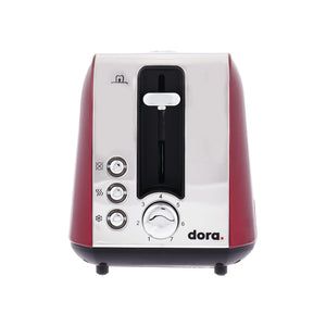 Dora Stainless Steel Toaster  220-240V 50/60 Red