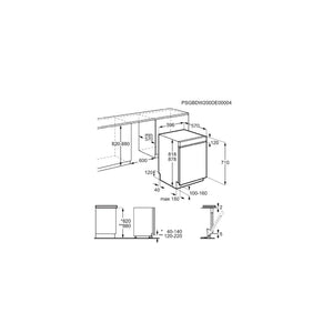 Electrolux Built-In Dishwasher 60cm 13 Place Settings Stainless Steel