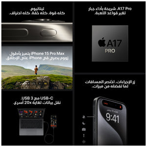 iPhone 15 Pro Max Black Titanium Position-4