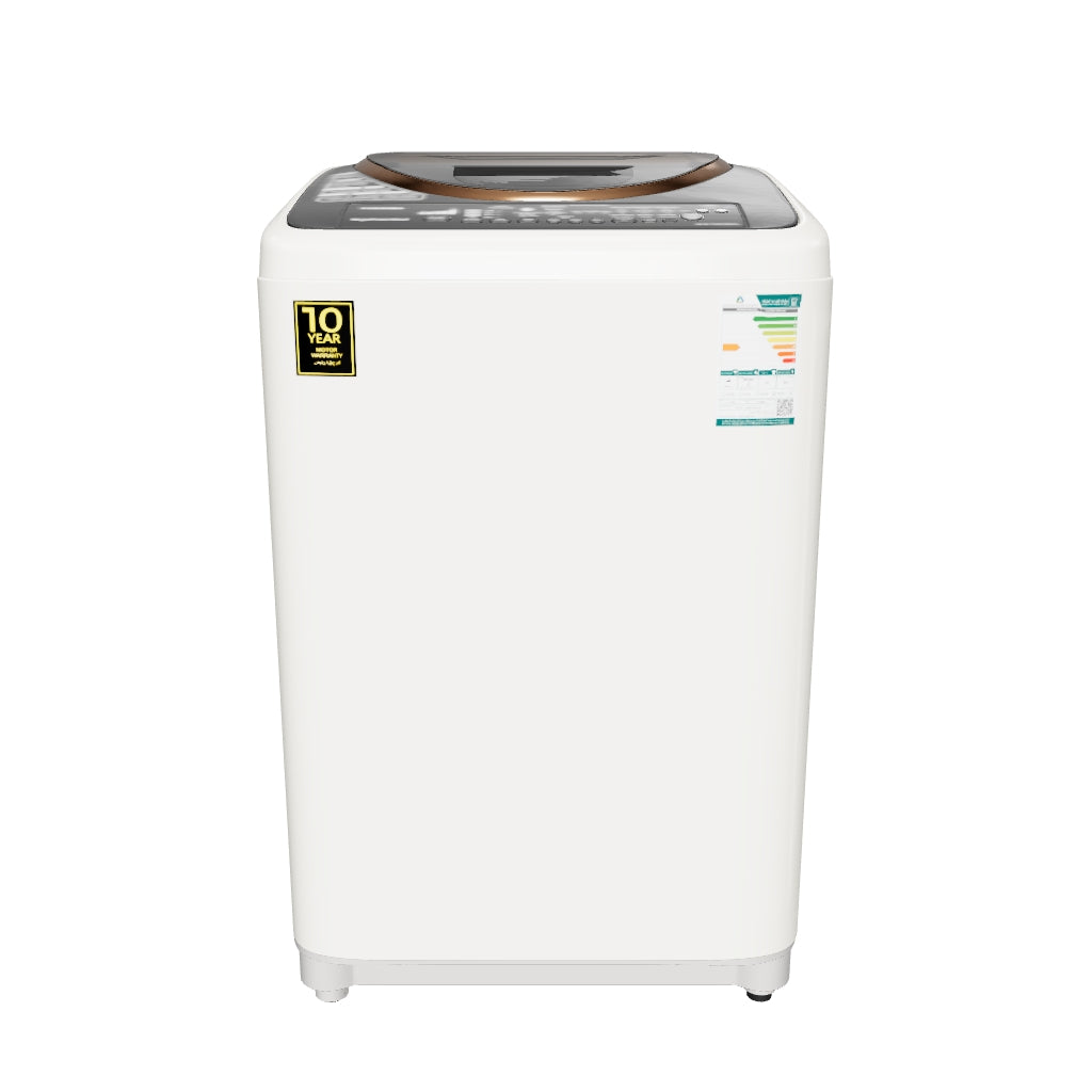 Toshiba Top Load Washer 15Kg with UFB Wash SDD Inverter White/Black