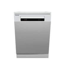 Load 3D model into Gallery viewer, Toshiba Free Standing Dishwasher 14 Place Setting 6 Programs Silver
